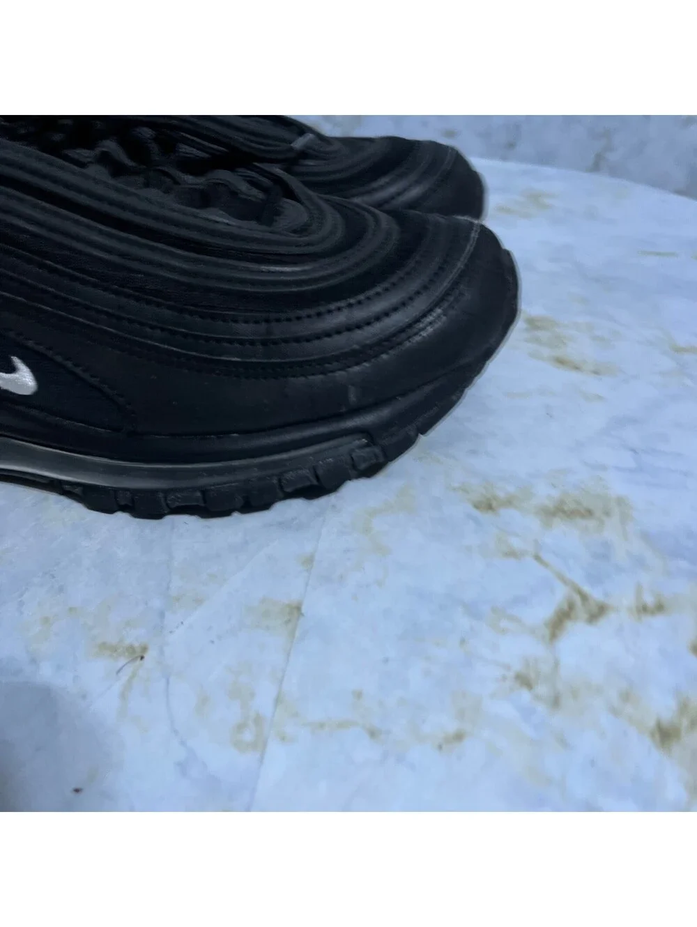 Nike Air Max 97 Women's Size 7 Shoes Black Athletic Low Top Trainer Sneakers
